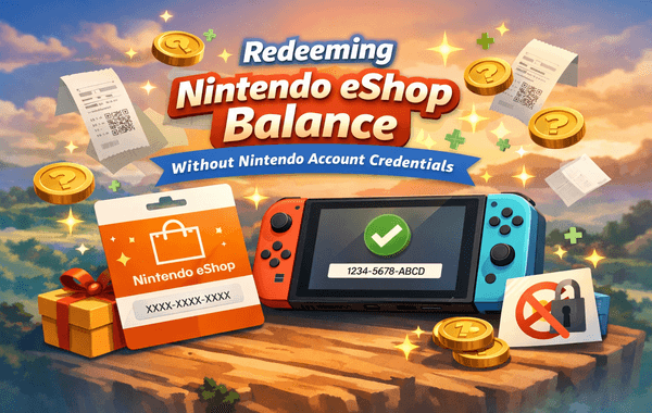 Redeeming Nintendo eShop credit securely on Nintendo Switch without using the account password