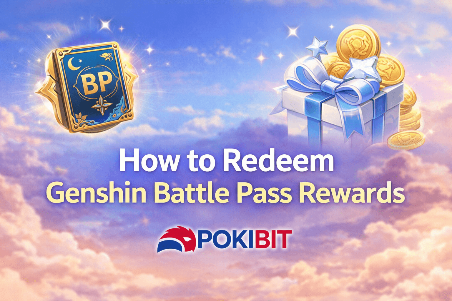 How to redeem Genshin Battle Pass rewards with an in game screen showing the reward claim process
