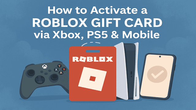 Activate a Roblox Gift Card via Xbox PS5 and Mobile