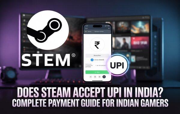 steam accept UPI in India