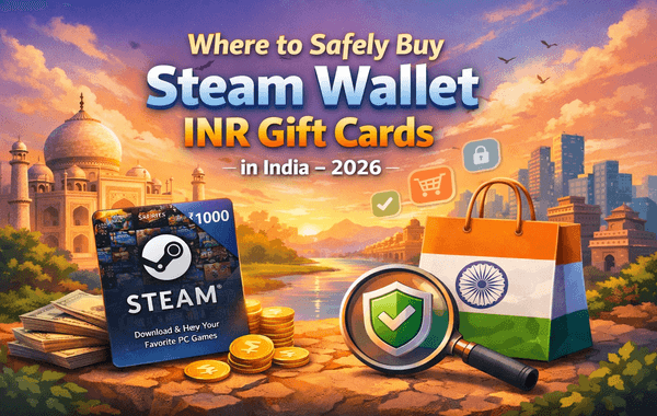 Safely buy Steam Wallet INR gift cards in India online in 2026 with instant delivery