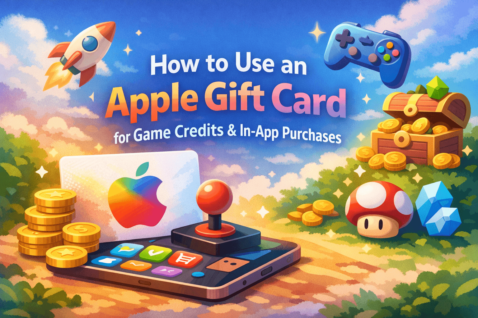 How to use an Apple Gift Card for game credits and in app purchases