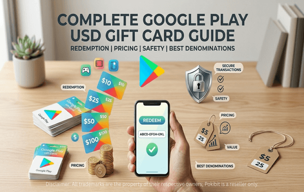 Google Play USD gift card redemption and pricing guide on smartphone screen