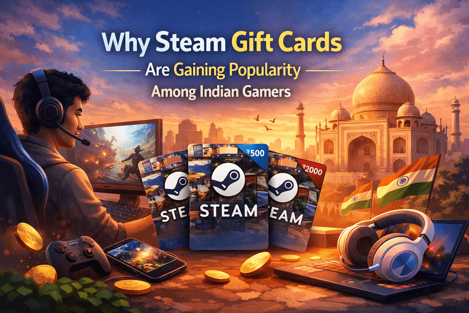Why are Steam gift cards becoming popular among Indian gamers for secure game purchases