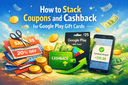 How to stack coupons and cashback for Google Play Gift Cards