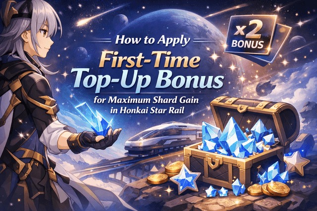 How to apply first-time top up bonus for maximum shard gain in Honkai Star Rail