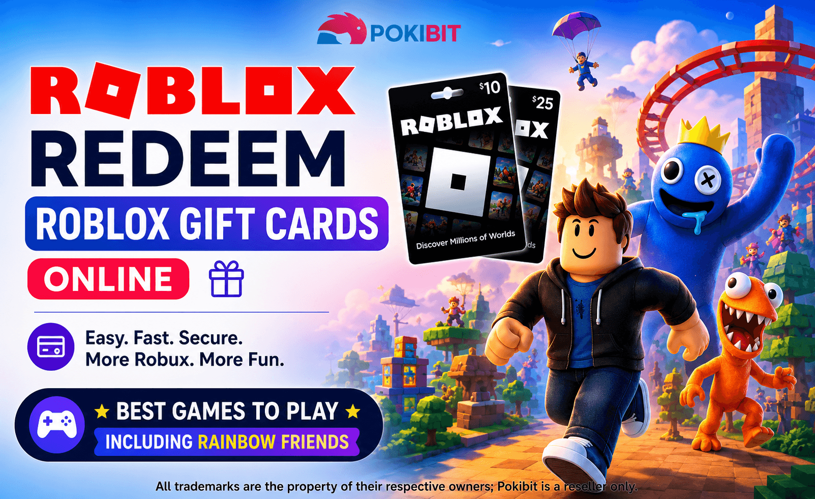 Roblox Gift Card Redeem Online Banner