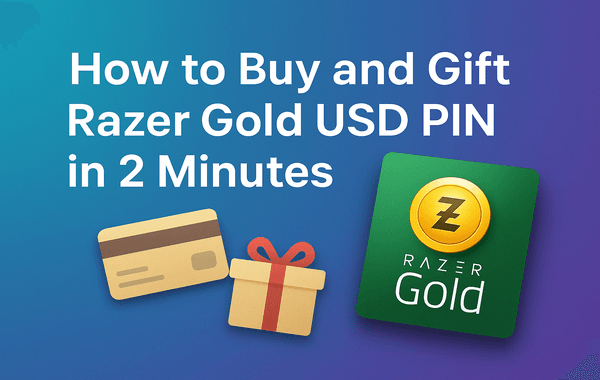Buy and Gift Razer Gold USD PIN in 2 Minutes