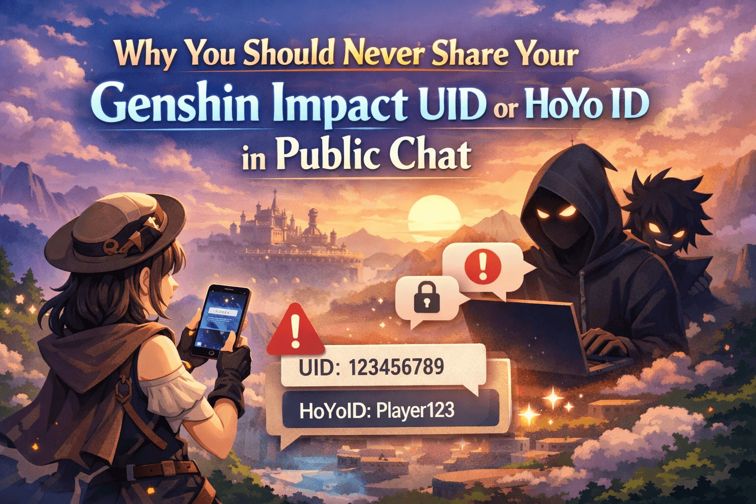 Why you should never share your Genshin Impact UID or HoYo ID in public chat