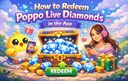 How to redeem Poppo Live Bonus Coins after event participation step by step