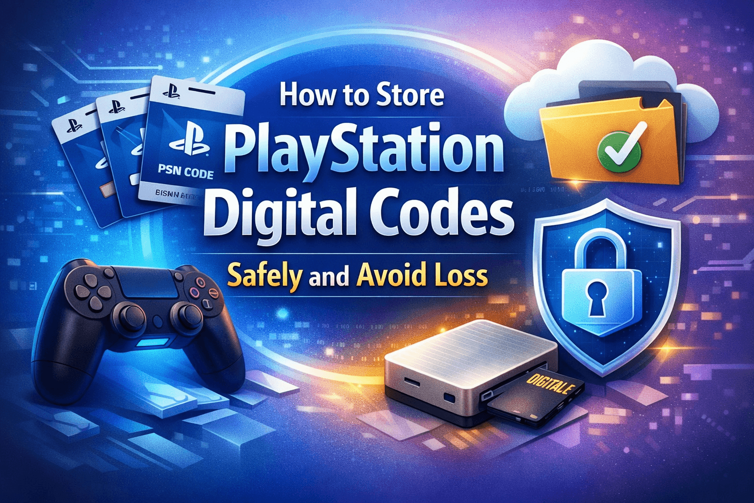 How to store PlayStation digital codes safely and avoid loss