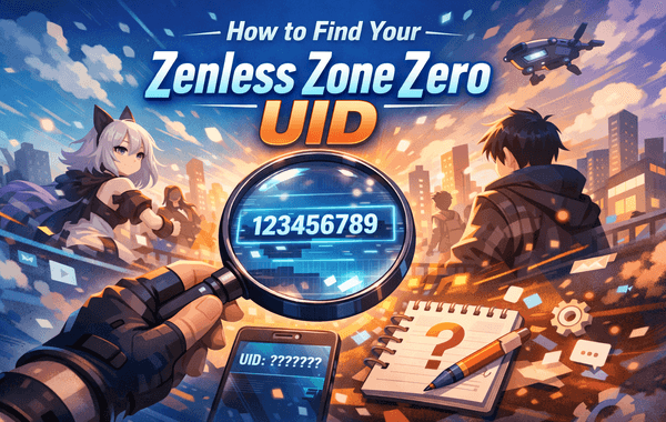 How to find Zenless Zone Zero UID in the player profile screen