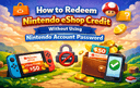 Redeeming Nintendo eShop credit securely on Nintendo Switch without using the account password