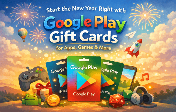 Google Play Gift Cards for New Year apps games movies and digital subscriptions