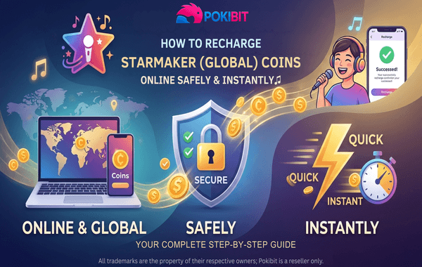 Safe and instant StarMaker global coins recharge online banner