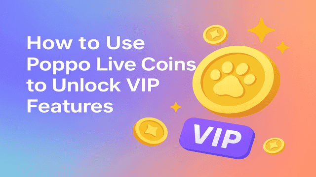 illustrated VIP coin with paw icon and glowing sparkles on gradient background