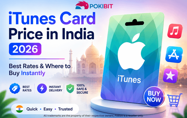 iTunes Gift Card India 2026 prices with instant digital delivery from Pokibit