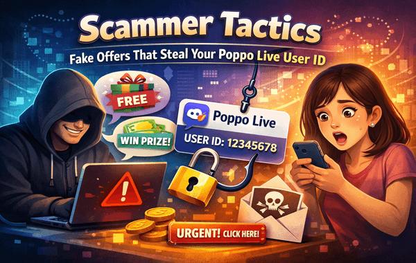 Fake Poppo Live offers used by scammers to steal user IDs