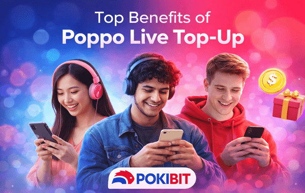 Poppo Live top up interface showing coin purchase live streaming features and user rewards on the app