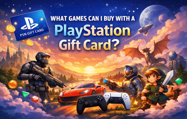 PlayStation Gift Card is usable for buying PS4 and PS5 games from the PlayStation Store