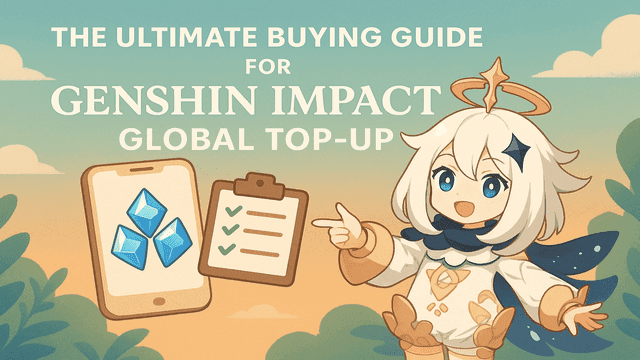 The Ultimate Buying Guide for Genshin Impact Global Top Up featuring Paimon mobile with Genesis Crystals