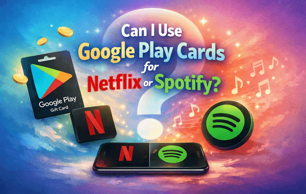 Google Play gift card is being used for Netflix and Spotify subscription payments